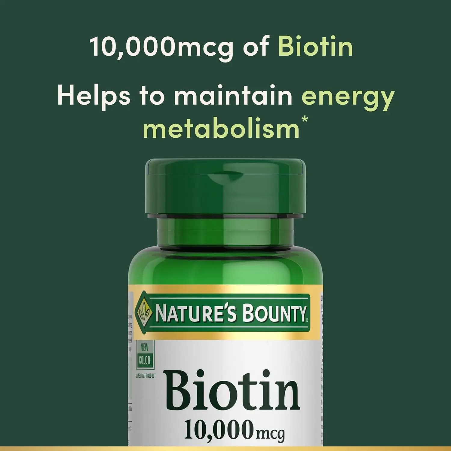 بیوتین 10000 میکروگرم Nature’s Bounty | مدل 81697 — تصویر ۳
