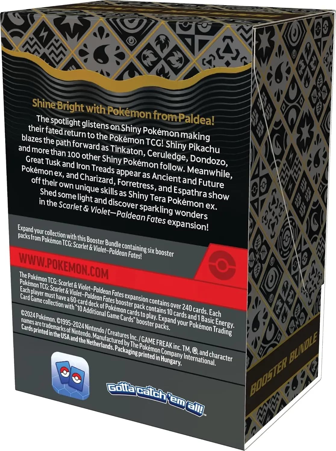 پوکمون تی سی جی | پکیج شش‌تایی بوت استر Scarlet & Violet – Paldean Fates — تصویر ۲