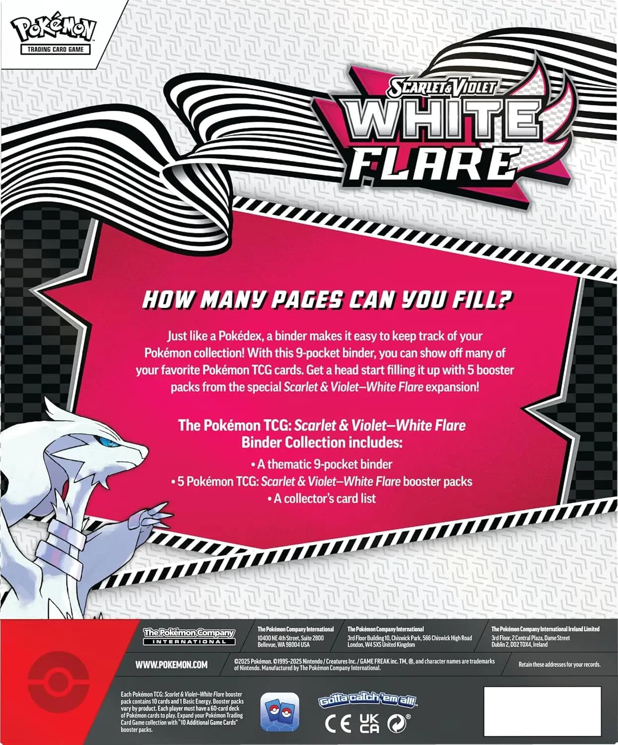 پوکمون TCG | مجموعه کلکسیونر White Flare Binder Collection — تصویر ۲