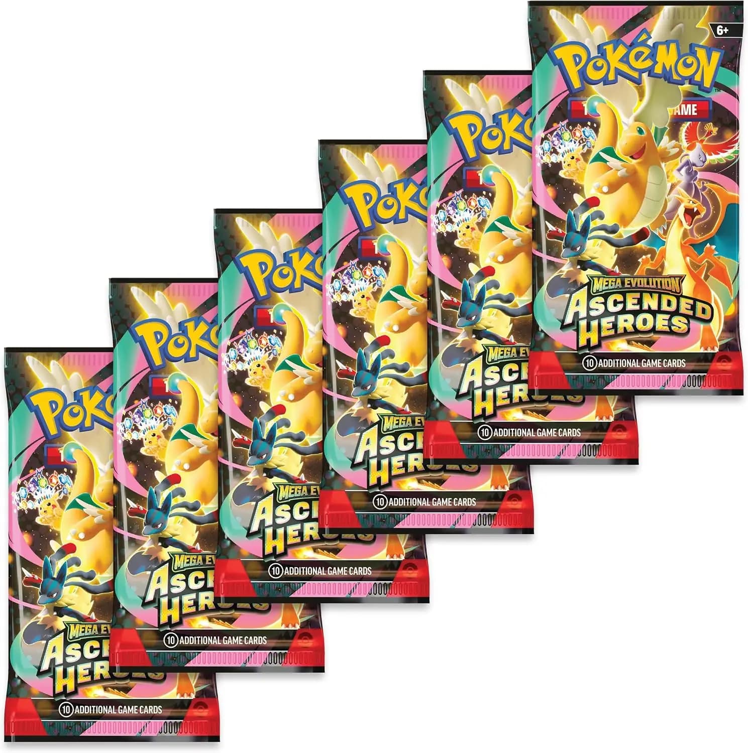 پوکمون TCG | Mega Evolution—Ascended Heroes | پک ۶ تایی — تصویر ۳