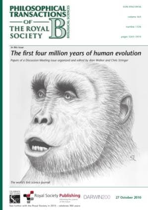دانلود کتاب The First Four Million Years of Human Evolution (Philosophical Transactions of the Royal Society B – Biological Sciences 365)
