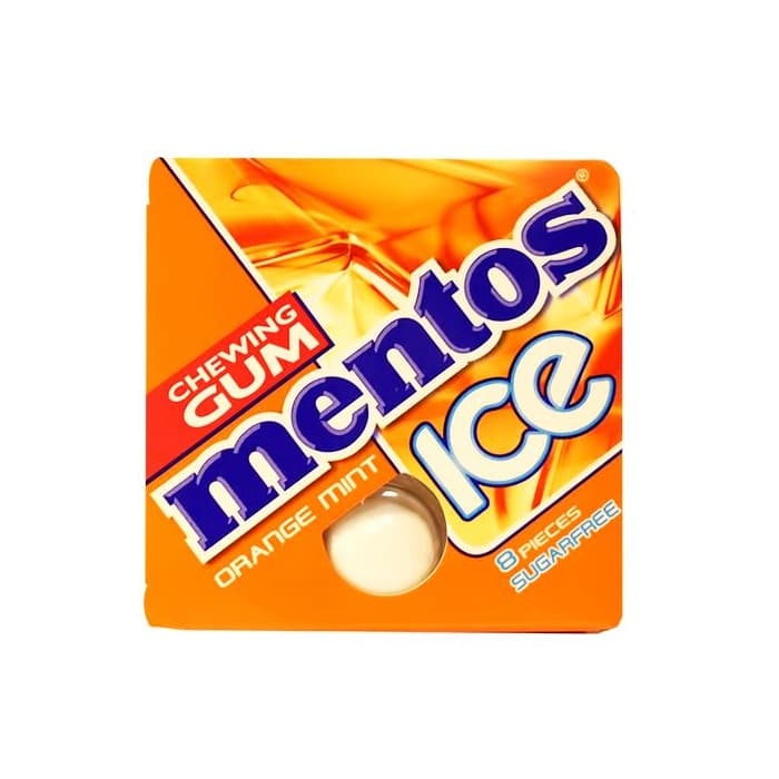 آدامس خنک پرتقال نعنایی منتوس Mentos Ice Orange بسته 8 عددی