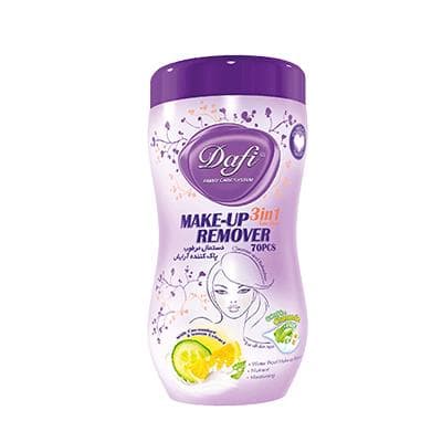 دستمال آرایشی 70 برگ کمر باریک دافی (سه تا بخری چهار تا میبری)