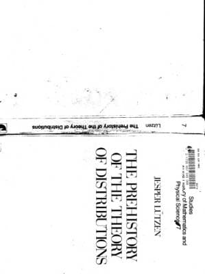 دانلود کتاب The Prehistory of the Theory of Distributions (Studies in the History of Mathematics and Physical Sciences, Vol. 7)