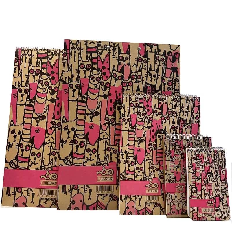 دفتر طراحی 60 برگ برکه به همراه تخته شاسی و دفترچه یادداشت کد 6301 مجموعه 5 عددی — تصویر ۷