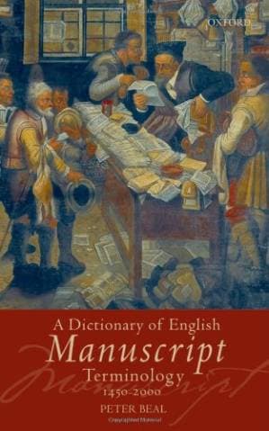 دانلود کتاب A Dictionary of English Manuscript Terminology: 1450 to 2000