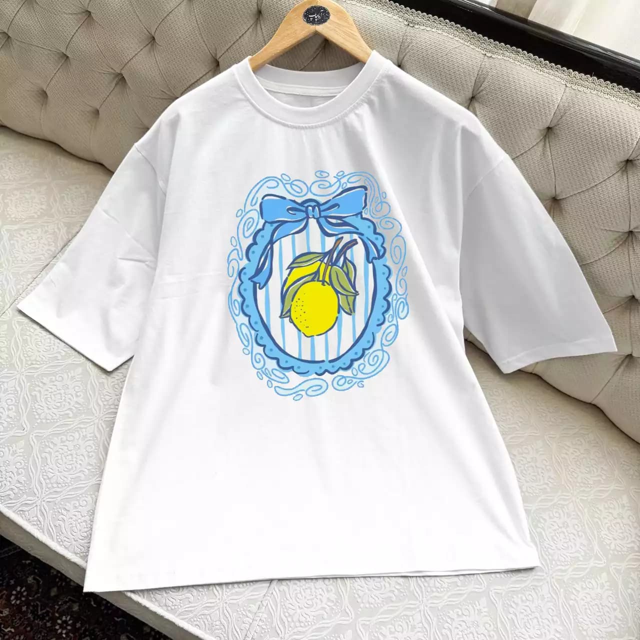 تیشرت نخ پنبه طرح لیمو Lemon
