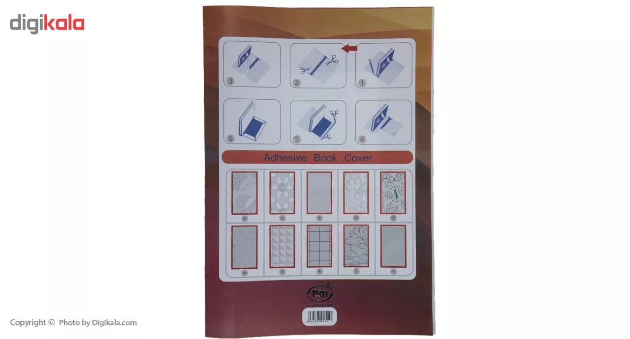 جلد کتاب چسبی کلیپس طرح برگ بسته 10 عددی — تصویر ۳