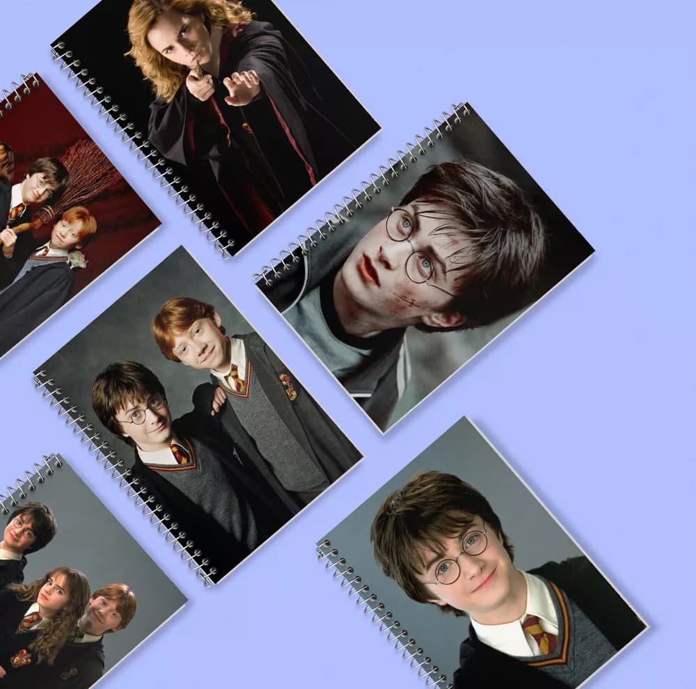 دفتر زبان 50 برگ خندالو مدل دو خط طرح هری پاتر (Harry Potter) کد 276 مجموعه 6 عددی — تصویر ۸