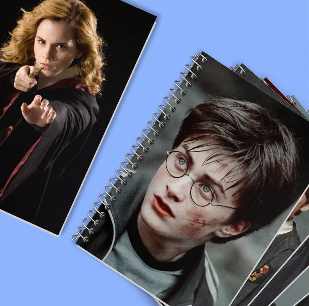 دفتر زبان 50 برگ خندالو مدل دو خط طرح هری پاتر (Harry Potter) کد 276 مجموعه 6 عددی — تصویر ۶