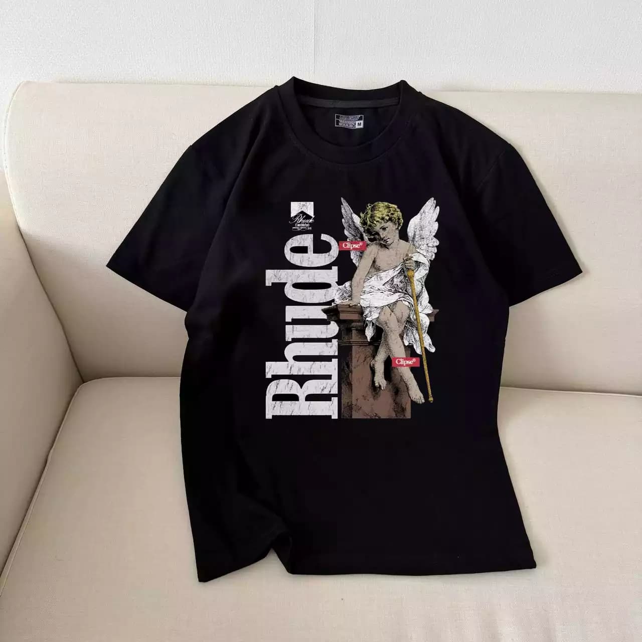 تیشرت نخ پنبه طرح فرشته RHUDE