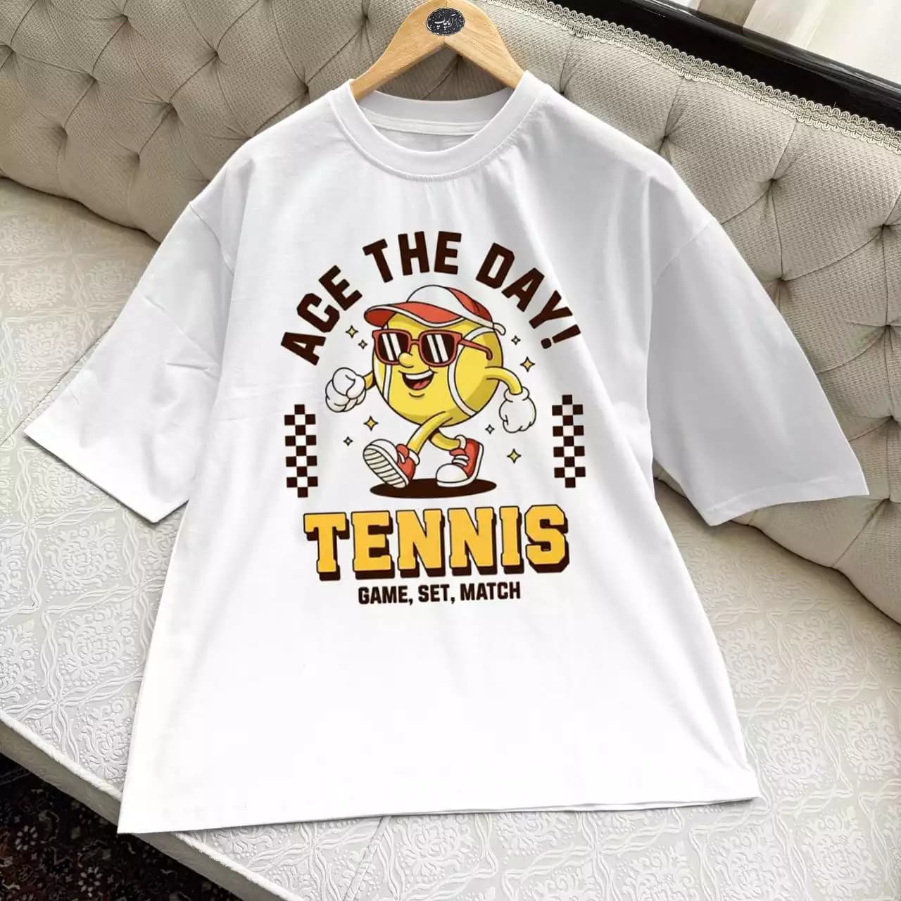 تیشرت نخ پنبه طرح تنیس فانتزی Tennis Player