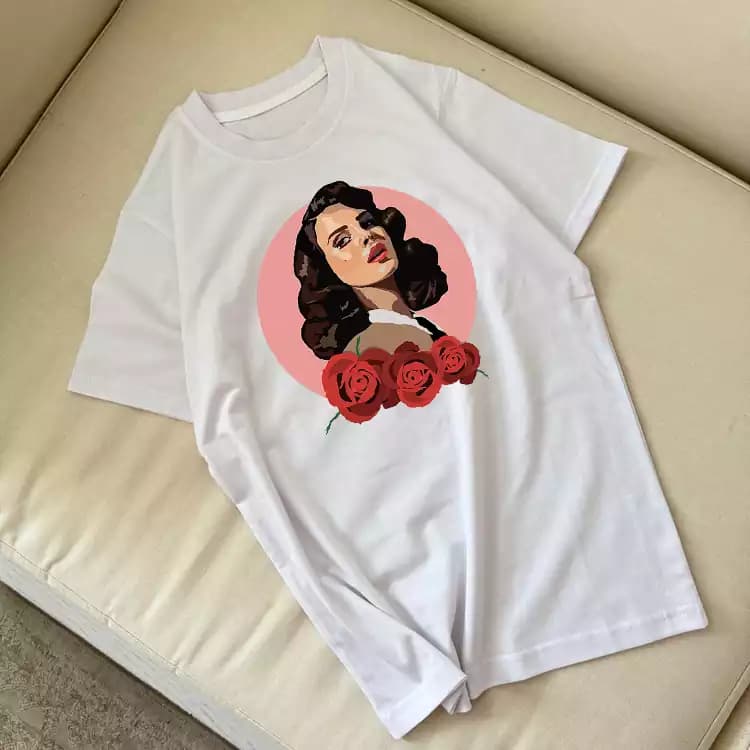 تیشرت لانا دل ری گرافیکی Lana Del Rey Rose