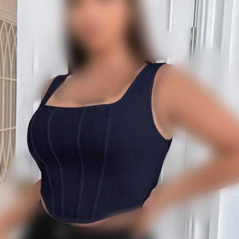 نیمتنه یقه خشتی پیش ساسون دار (پک 6 عددی) — تصویر ۲