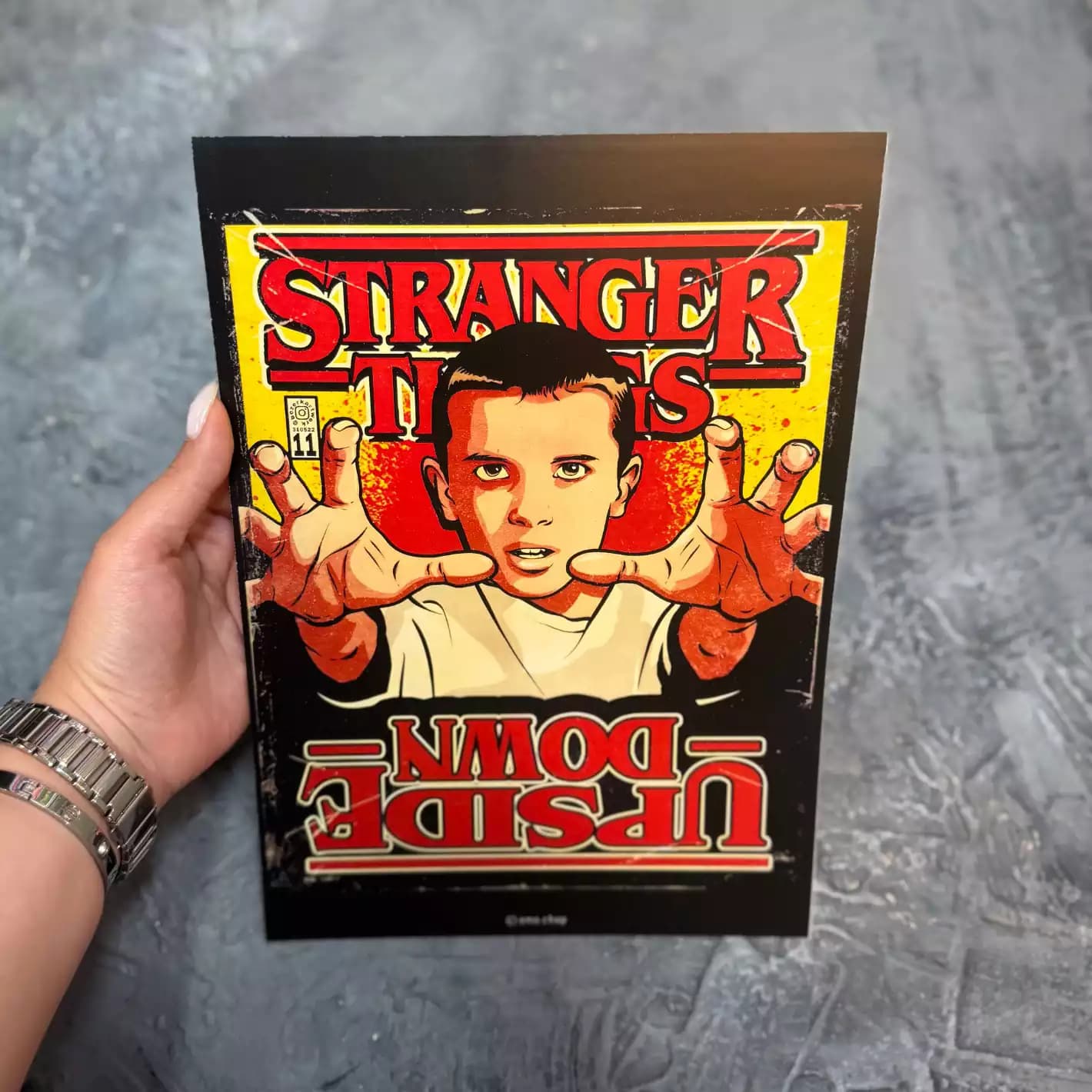 پوستر هل فایر کلاب Stranger things Upside Down — تصویر ۲