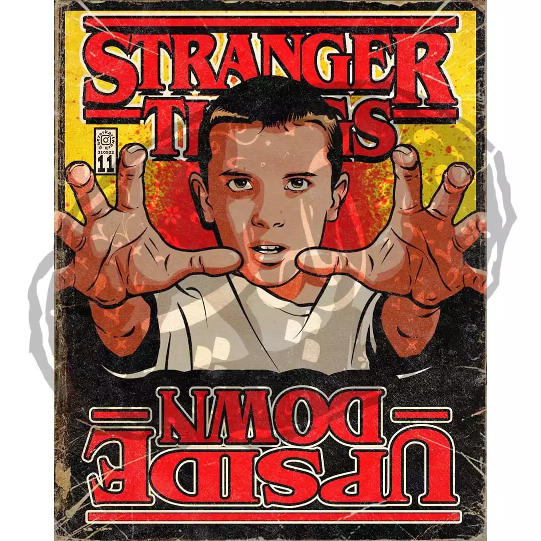 پوستر هل فایر کلاب Stranger things Upside Down