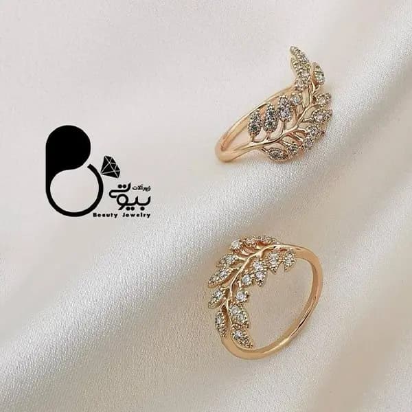 انگشتر نگین اتریشی گندمی