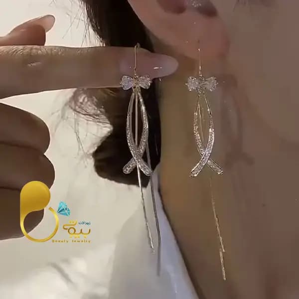 گوشواره پاپیون ترک