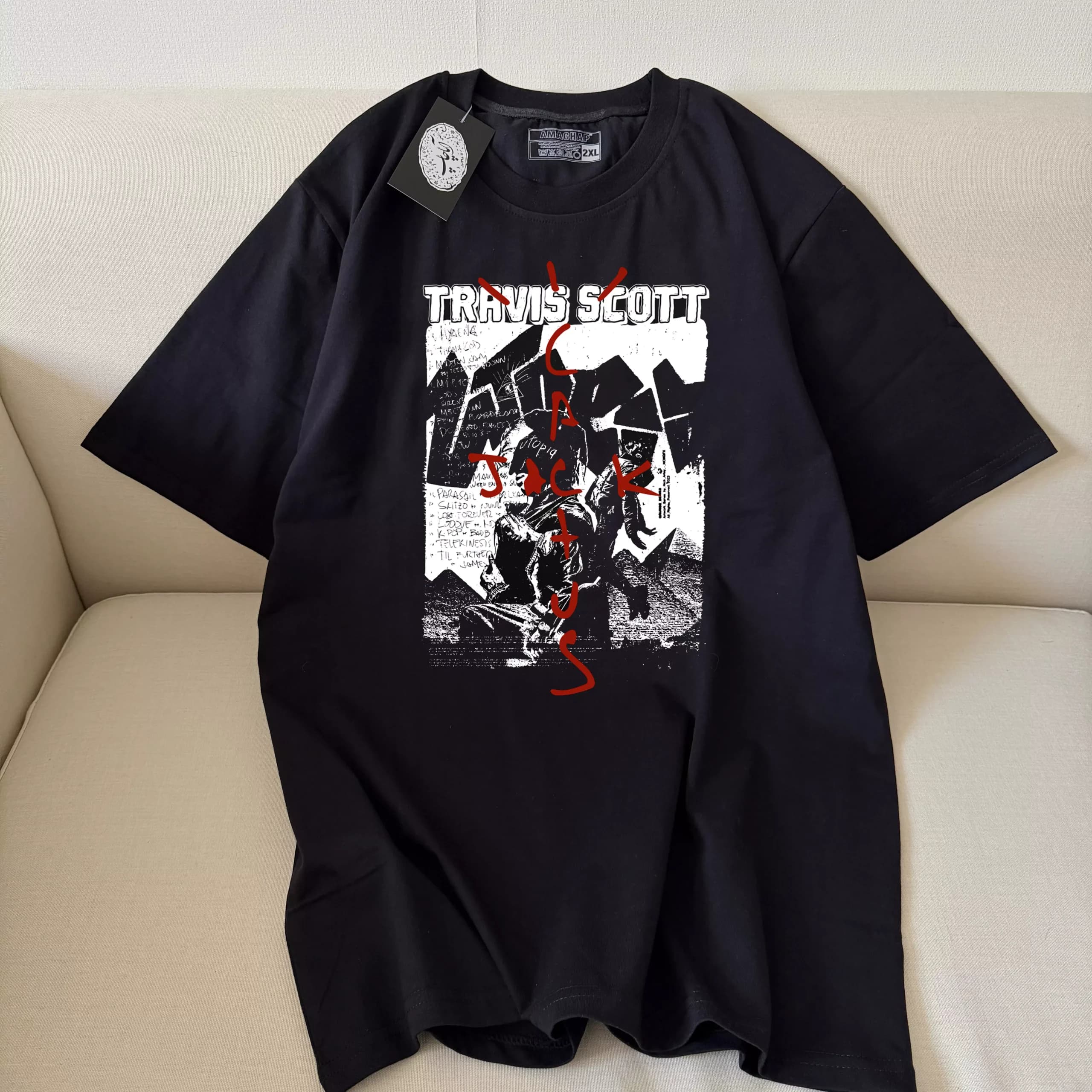 تیشرت طرح ترویس اسکات Travis Scott 34669