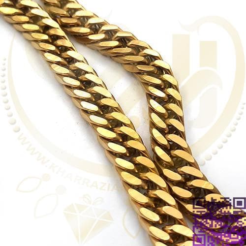 کارتیر استیل دوبل تراش سایز2/3 طلایی 9میلیمتری واحد نیم متری