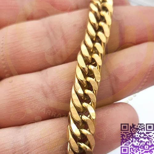 کارتیر استیل دوبل تراش سایز2/3 طلایی 9میلیمتری واحد نیم متری — تصویر ۲