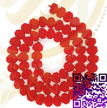 حدید قلب قرمز مات سایز8