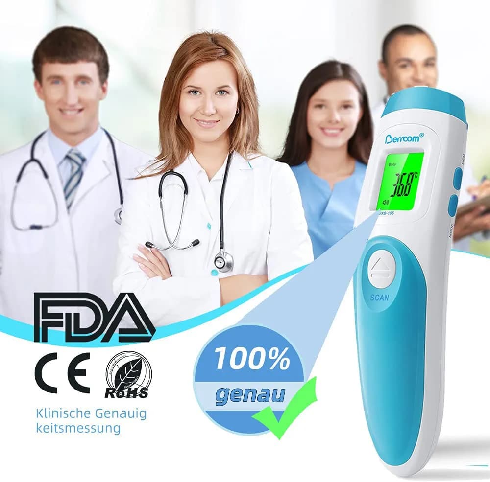 دماسنج پیشانی غیر تماسی+ دماسنج مادون قرمز — تصویر ۵