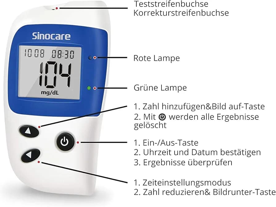 کیت تست قند خون Sinocare — تصویر ۵