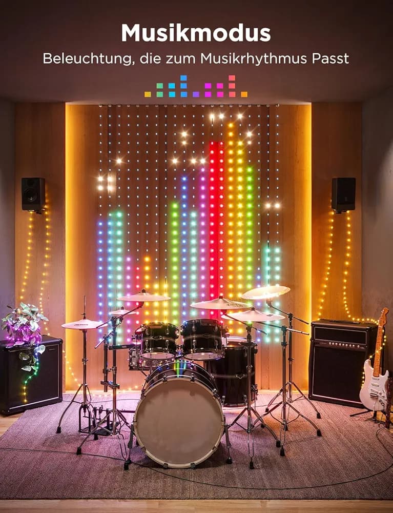 ریسه پرده ای برند govee curtain lights — تصویر ۶