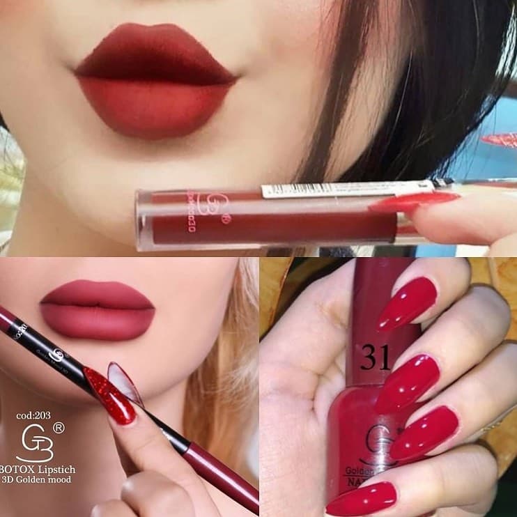 ست لاک رژلب مدادلب از برند گلدن مود Golden Mood