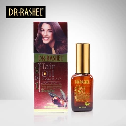 سرم مو روغن آرگان و کراتین مغذی و ترمیم کننده دکتر راشل حجم50میل