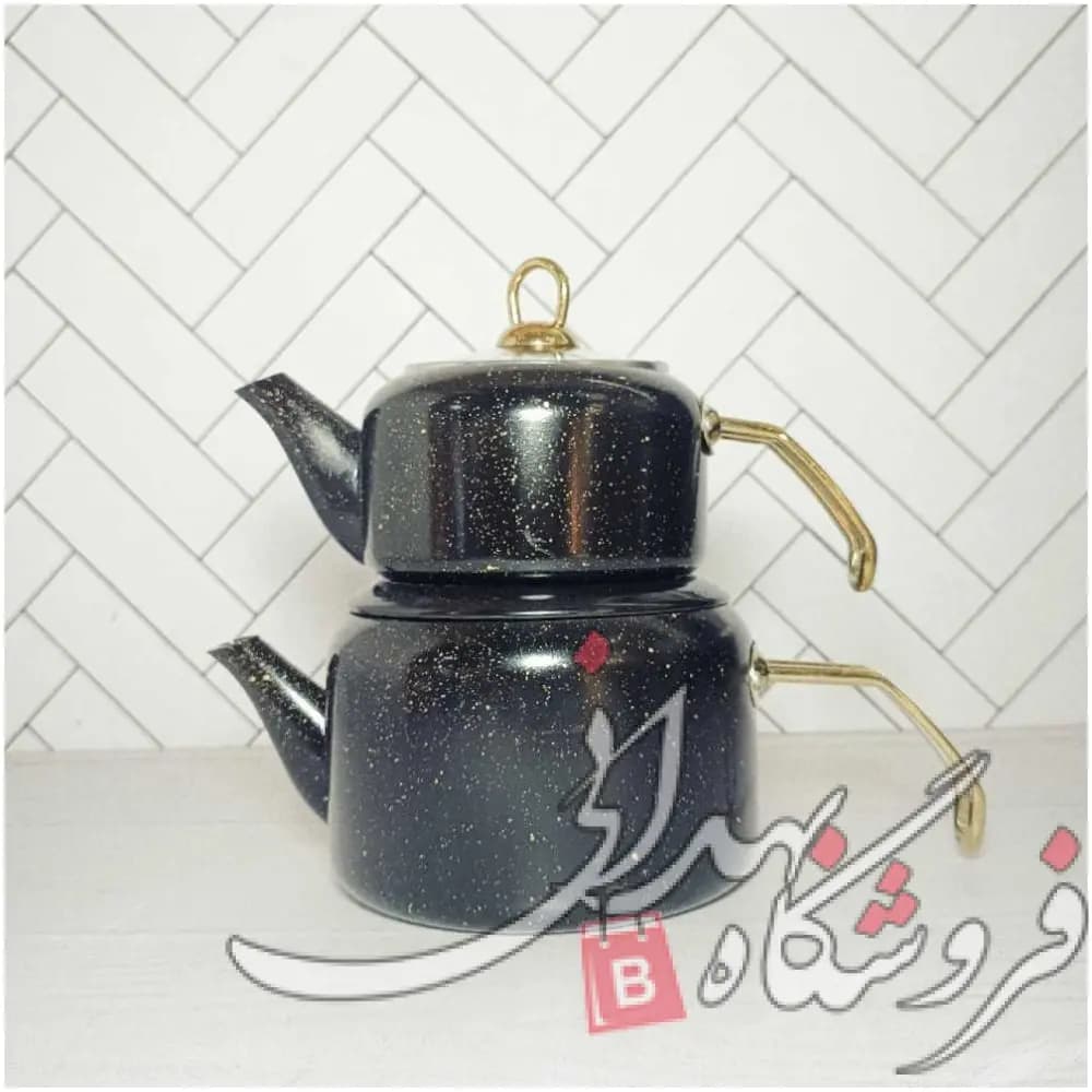 کتری قوری طرح جلا جلامبین رنگ مشکی