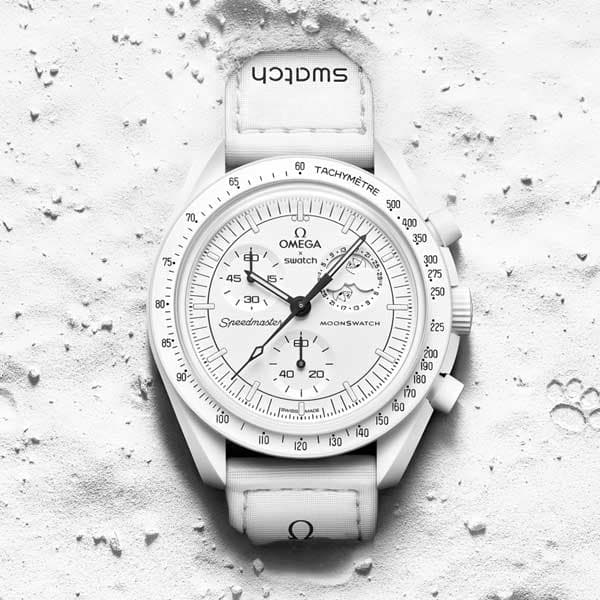 ساعت امگا سواچ MISSION TO THE MOONPHASE – FULL MOON SO33W700