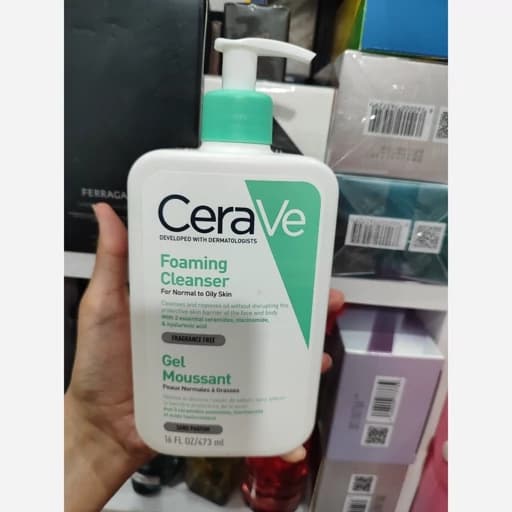 ژل شستشو صورت سراوی مخصوص پوست نرمال و چرب حجم 473 م — تصویر ۲