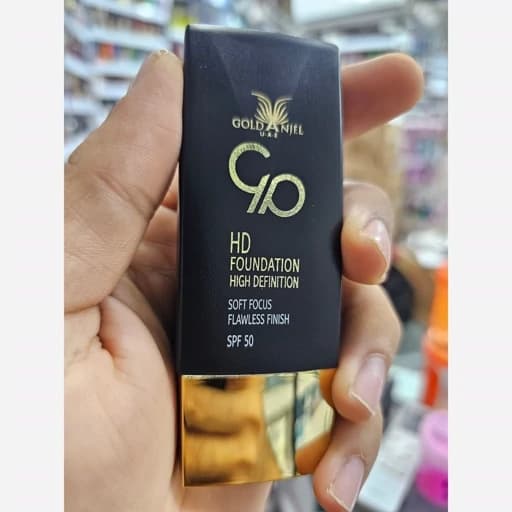 کرم پودر گلد آنجل با پوشش دهی بالا و دارای ضد آفتاب 50 درصد کاور عالی و سبک دارای شماره 1 و 2 و 3 حجم 40 میل — تصویر ۳