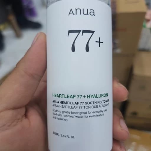 تونر 77 آنوا کره ای اورجینال به ضمانت پاکسازی پوست تسکین دهنده و التیام بخش تنظیم ph پوست کاهش قرمزی و التهاب — تصویر ۴