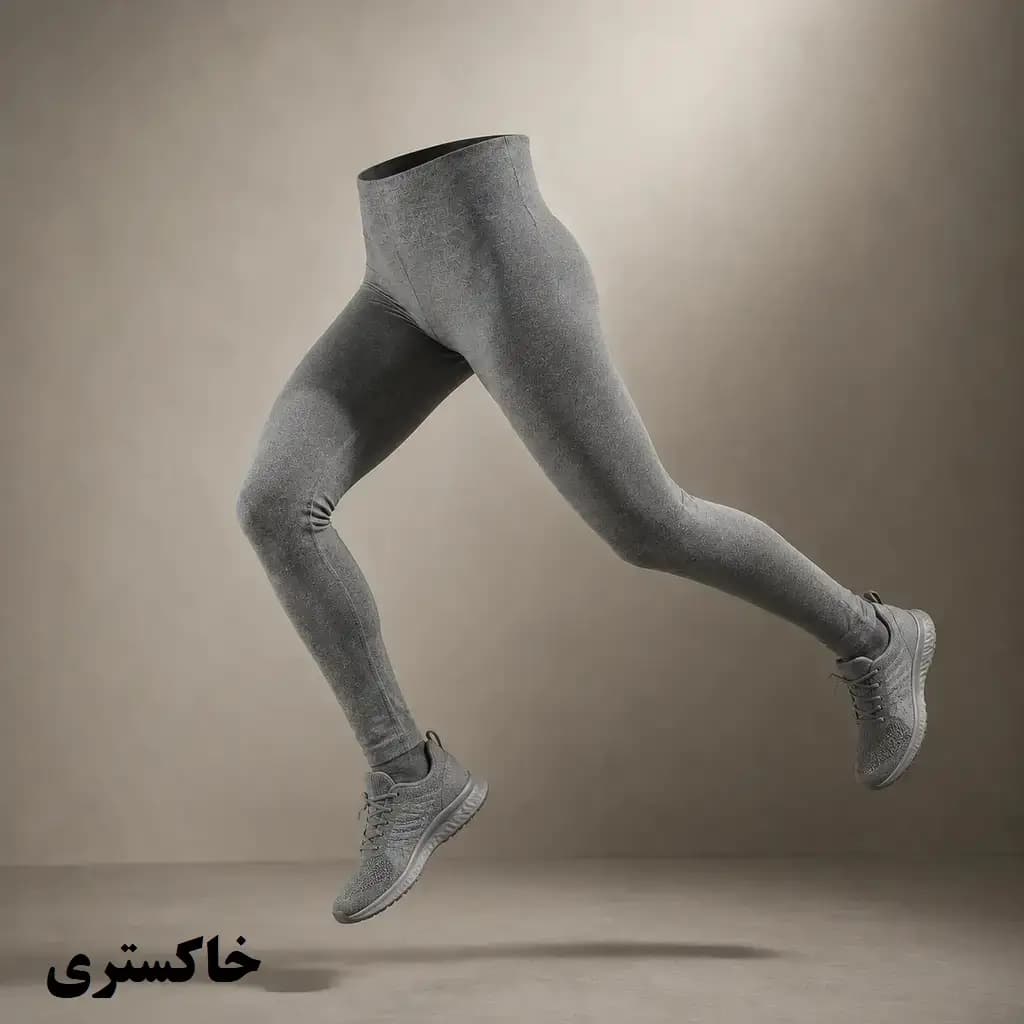 لگ زنانه Seamless (بدون درز) مدل ورزشی کد F1007 با نخ کامبینگ – تنفس‌پذیر، خنک و ضد حساسیت — تصویر ۵