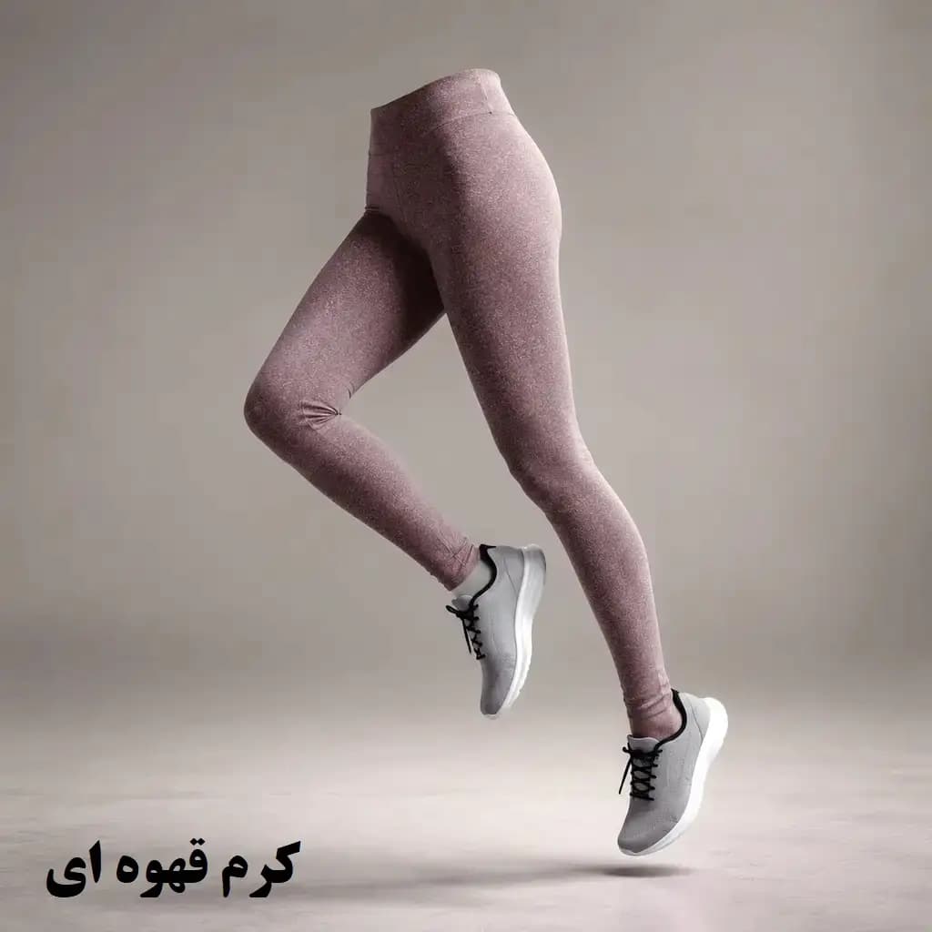 لگ زنانه Seamless (بدون درز) مدل ورزشی کد F1007 با نخ کامبینگ – تنفس‌پذیر، خنک و ضد حساسیت — تصویر ۶