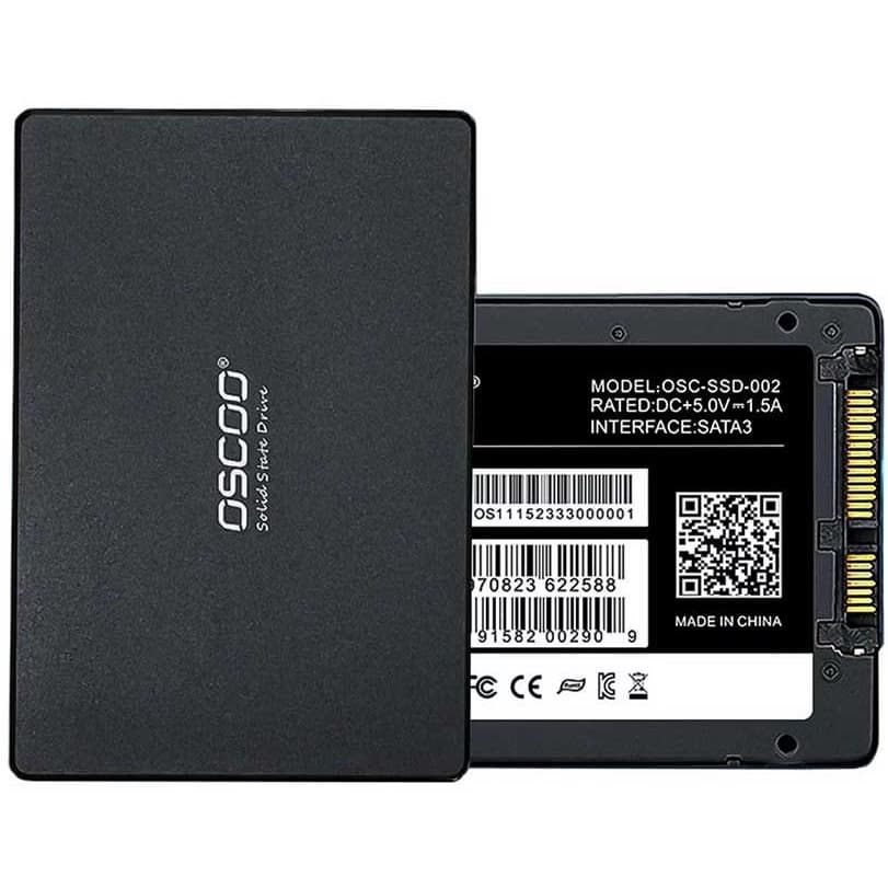 حافظه SSD اینترنال اوسکو 128 گیگابایت SATA3.0 مدل OS002 BLACK — تصویر ۲