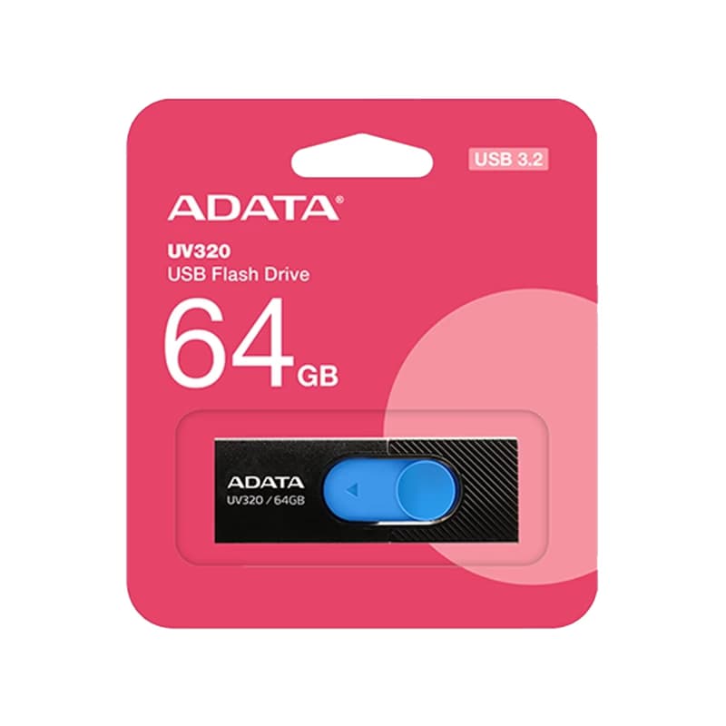 (مشكي- آبي) FLASH 32G UV320 ADATA USB3.2 — تصویر ۳