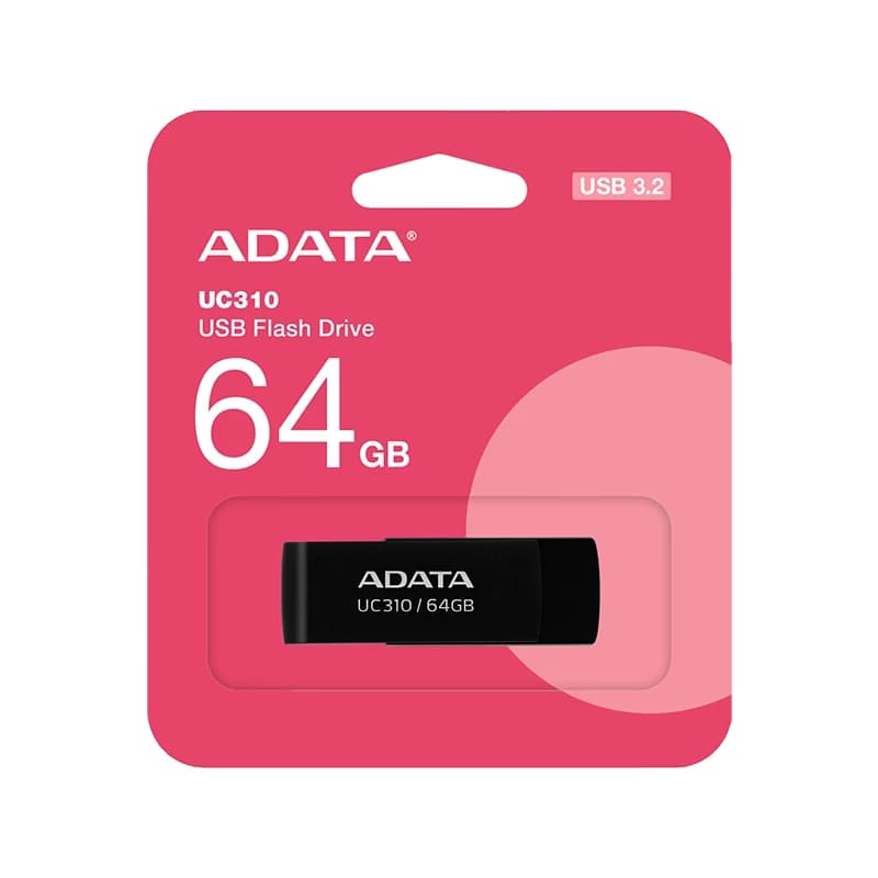 (مشكي)FLASH 64G ADATA UC310 USB 3.2 — تصویر ۳