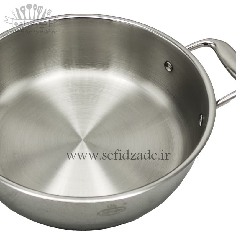 تابه دودسته استیل KZP سایز 24 — تصویر ۷