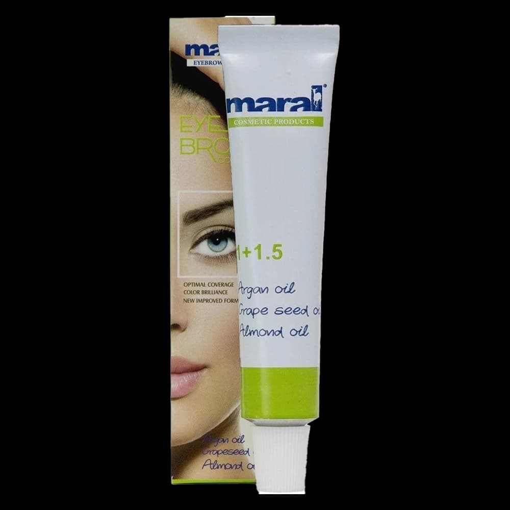 رنگ ابرو مارال Maral حجم 15 میلی‌لیتر رنگ ابرو با پوشش بالا و ماندگاری مناسب