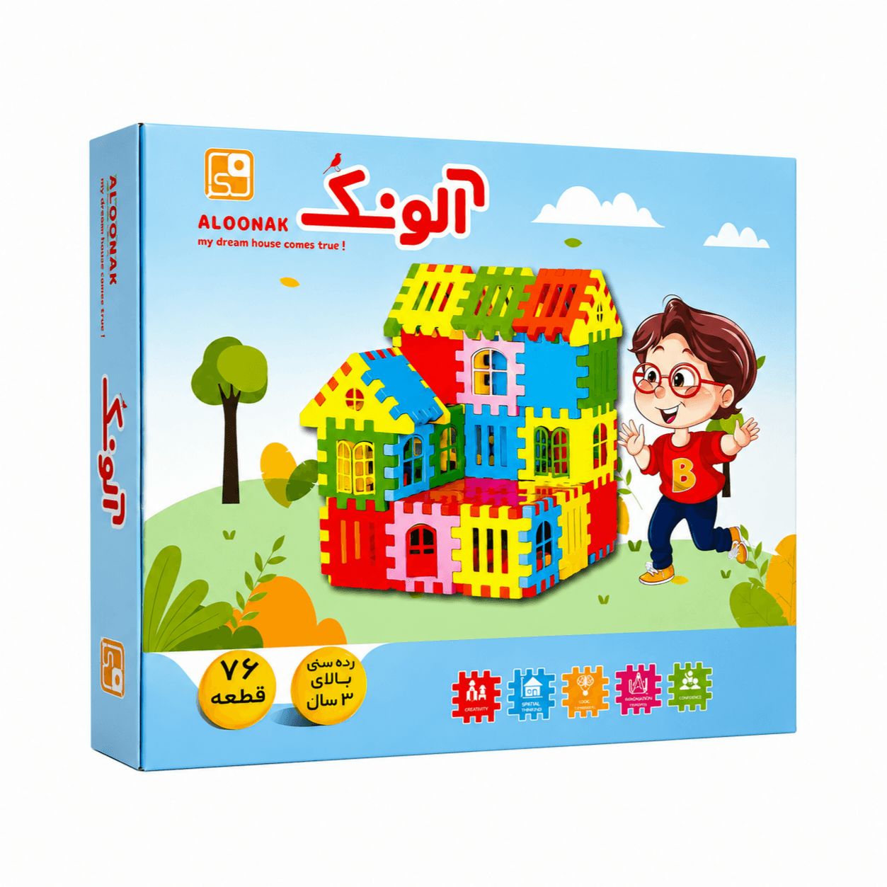 بازی فکری آلونک 76 قطعه فکراگیم