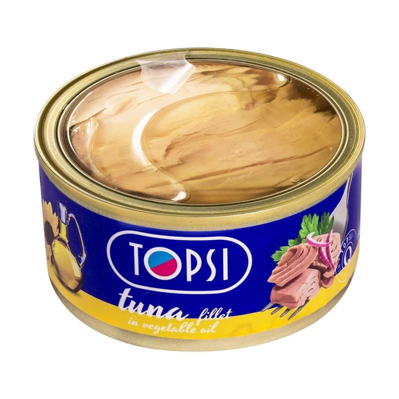 تن ماهی در روغن تاپسی