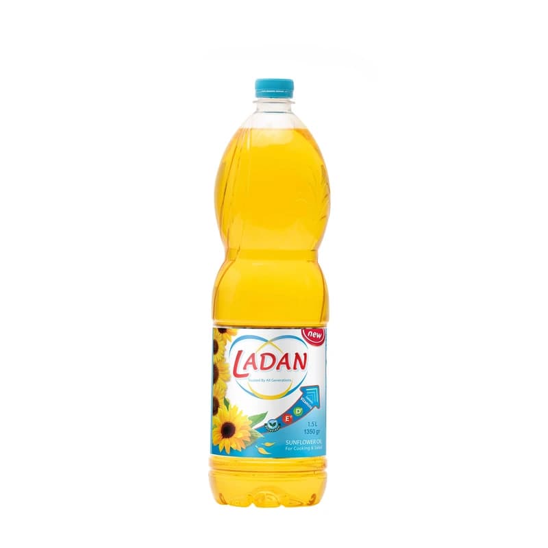 روغن آفتابگردان 890 گرم لادن
