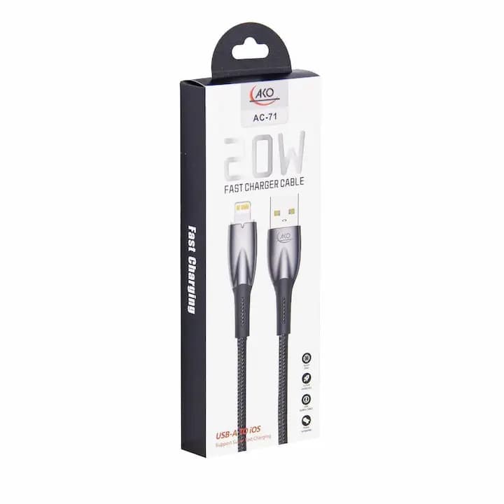 کابل تبدیل USB به Lightning فست شارژ آکو مدل AC-71