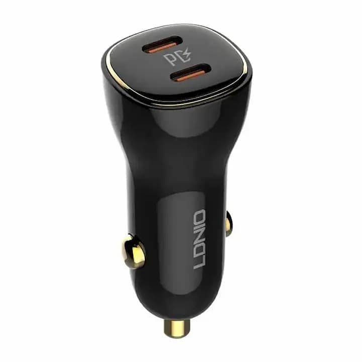 شارژر فندکی الدینیو مدل C104 با توان 60 وات