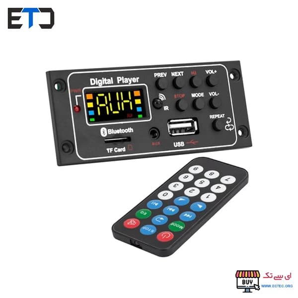 پخش کننده MP3 PLAYER پنلی بلوتوثی 12V مدل G012LS — تصویر ۲
