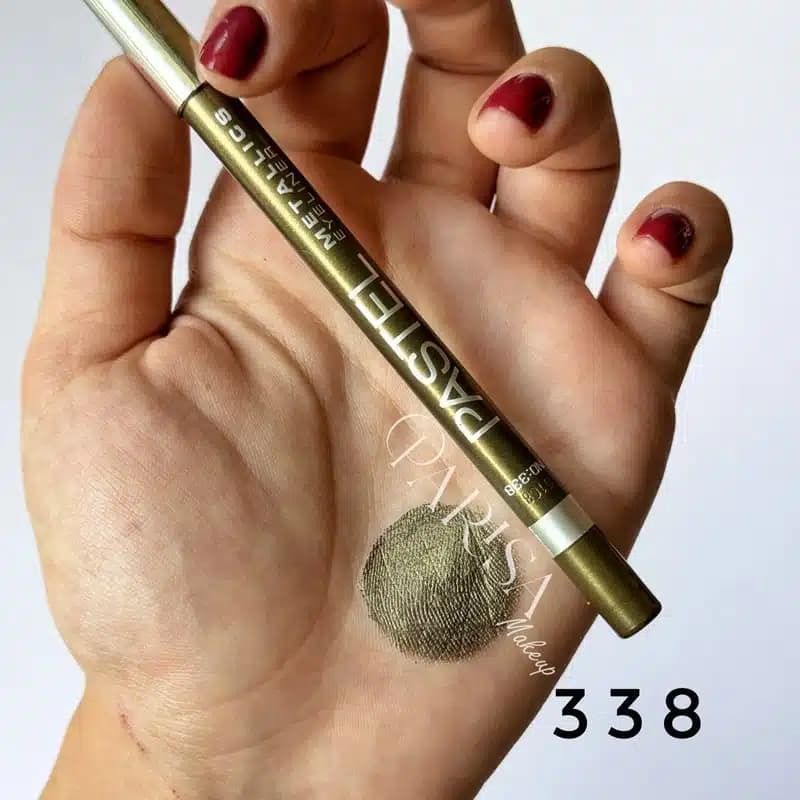 مداد چشم شمعی متالیک ضدآب پاستل PASTEL مدل Metalics Eyeliner کد 338